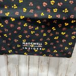 Madewell Black Floral Insider 100% Cotton Tote Reusable Bag Photo 2