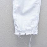 ZARA  Mid-Rise White Floral Embroidered Jeans Sz 4 Photo 3