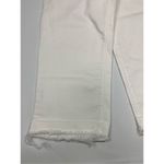 Old Navy  Women's Frayed 5 Pocket Denim Capri Wide Leg Crop Jeans White Size 8 Photo 5