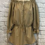 Tularosa NWT Falon Off the Shoulder Taupe Dress Photo 0