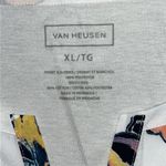 Van Heusen Size XL White - Floral Print Mixed Fabric Blouse Top Photo 3