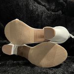 Top Moda  Elegant White Heels with Glittering Silver Straps Photo 6