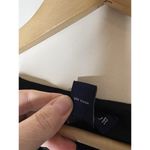 Ann Taylor Vintage Dress Womens Size 10 Black Polka Dots Tan Ruffle Trim Ribbon Photo 7