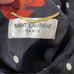 Saint Laurent  Silk Floral Rose Dot Mini Dress Size‎ 42 Photo 10