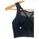 Lululemon Sports Bra Womens 4 Black Breathe In It Bra W2BJRS Athletic Top Gym Photo 8