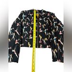 VINTAGE LORIZONI Trendy Black Patterned Women's Jacket size M Size M Photo 7