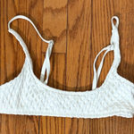 Ris-k  Allure Bikini Top Textured White Size XS NWOT Swimsuit‎ Photo 0