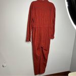 Free People rust colored eyelet jumpsuit zip up size 4β Photo 8