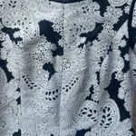 Derek Lam  Embroidered Sheath Dress | Size 2 | Black & White Wool-Silk Blend Photo 1