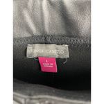 Vince Camuto  Black Faux Leather Pull On Elastic Waist Skinny Pants Size L‎ Photo 2
