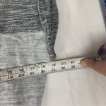 Anthropologie Edme + Esyltte women's large gray mini dress  white casual cap crew Photo 6