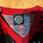 Chicago Blackhawks NHL Ugly Christmas Sweater Official V Neck Women's Size M Black Size M Photo 2