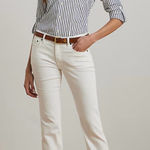 Ralph Lauren Women's Classic White Straight Leg Jeans Size 8 Photo 0