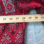 Molly & Maxx Red Tapestry Jacket M Boho Festival‎ Zip Up Ethnic Print Blazer Size M Photo 4