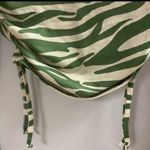 Pretty Little Thing Women’s Green Zebra Print Jersey Tie Ruched Side Crop Top Sz 4 Photo 6