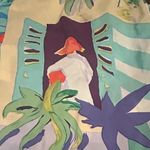 Ralph Lauren Country Silk Skirt Vintage 90s Tropical Print Resort Wear Rare Med Photo 5