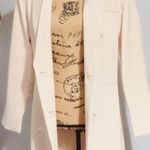 Double Breasted Blazer Coat NWOT Tan Size M Photo 4