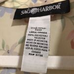 Sag Harbor  Size L Short Sleeve Pastel Floral Button Up Shirt Photo 5