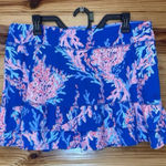 Lilly Pulitzer  Luxletic Fern Skort Borealis Blue Swim On Over large EUC Photo 0