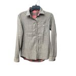 Faherty  Flannel Shirt Womens Small Button Up Reversible Distressed Plaid‎ #G5-6 Photo 7
