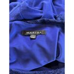 Marina Women Evening Dress Maxi Size 14 W Lace Top Blue Photo 4
