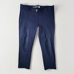 Betabrand Women's Dress Yoga Pants Navy Blue Size L Work Career Stretch capri Photo 1