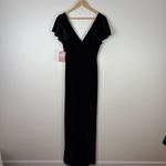 Birdy Grey  Hannah Velvet Black Maxi Dress Size Small New Photo 9