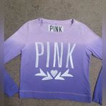PINK - Victoria's Secret PINK Victoria’s Secret Long Sleeve Crew Neck Shirt Ombre with Rhinestones Photo 3