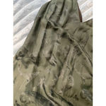 COS  Paisley Print V Neck Midi Olive Green Sleeveless A Line Size 38 size S Photo 9