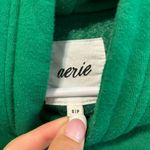 Aerie  Green Sherpa Patchwork Hoodie Photo 4