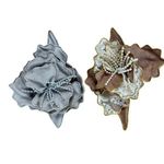 Vintage Brooches Custom Made Sueded Lace Pearl Gold Silver Lot Bundle 2 Photo 0