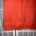 Anthropologie Maeve Red Crochet Tiered Tank Top Boho Y2K Pearl Button Dress Med Photo 2