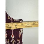 Knox Rose M Purple Boho Ikat Print Crinkle Shift Dress Dark Romantic Grunge Photo 5