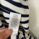 Talbots  navy blue Striped Knit shift Dress Lace Trim Casual nautical‎ Comfort 2X Photo 6