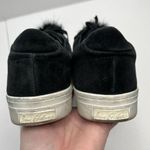Sam Edelman  Size 10 Shoes Leya Black Velvet Faux Fur Pom Pom Slip-On Women's Photo 9
