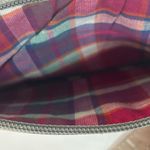 White and Silver Striped Small Wristlet Photo 3