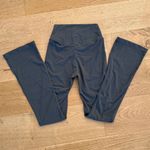 Gold Hinge  - V Waist Flare Leg Yoga Pants in Gray Photo 4