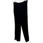 R&K Black Velvet Wide Leg Pants 10 vintage winter going out office holiday Photo 1