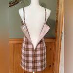 Sunday Best Pink Plaid Mini Dress size 6 Brown Photo 5