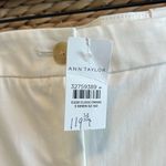 Ann Taylor NWT Mid-Rise The Crop White Woven Career Dress Pant Trouser, 14 Photo 2