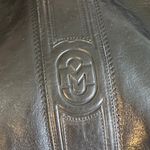 Marino Orlando Vintage Black Leather Shoulder Bucket Bag Photo 4