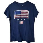 Gen2 Women's Navy Short Sleeve Crew Neck USA Soccer Flag Graphic T Photo 0
