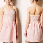 Anthropologie  Moulinette Soeurs Tweed Pasteque Dress Size 6 White Pink Wedding Photo 1