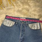 Cache vintage leather holographic denim jeans sz 10 Photo 6