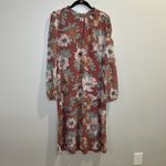 Aritzia Wilfred Molly Midi Dress Size Medium Multicolor Floral Print Long Sleeve Photo 1