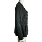 Neon Buddha Jacket Womens Small Black Jeweled Flowers Buttons Bohemian Lagenlook Photo 1