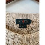 J.Crew Chunky Knit Braided Pullover Sweater Cotton Cream Women's Size Large Photo 4
