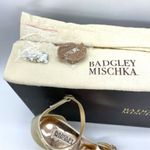 Badgley Mischka Women's Barby Ivory Satin Embellished Heels 8.5 Photo 1