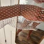 Dress With Sheer Rhinestone Top White Photo 1