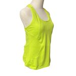 Athleta  Energy Fitness Racerback‎ Tank Top Size L Neon Green Running Athletic Photo 2